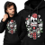 BLUZA Z KAPTUREM  ANIMOWANA  SKULL BIKE